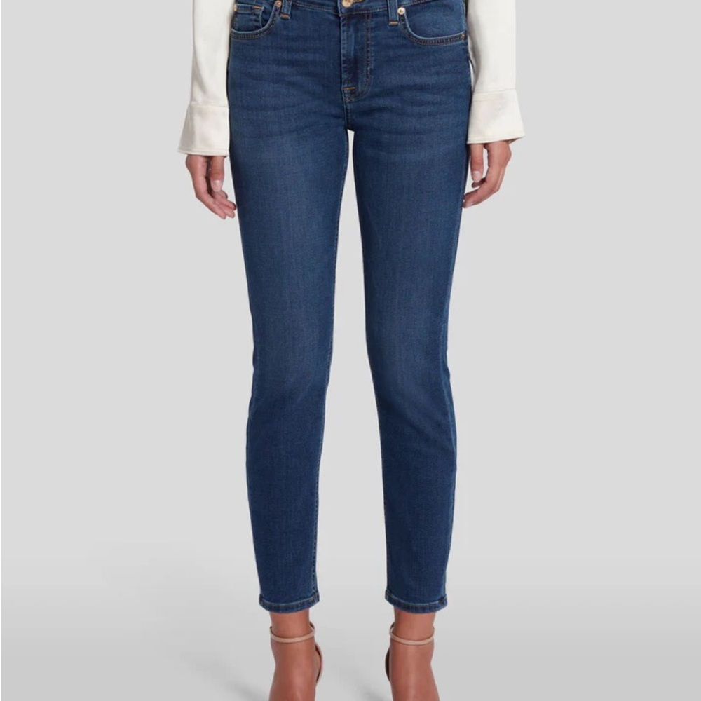 7 For All Mankind - color douchess, B(AIR) ANKLE SKINNY